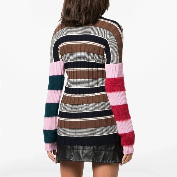 Colville Striped Turtleneck Sweater, Size Medium - Picture 5 of 12